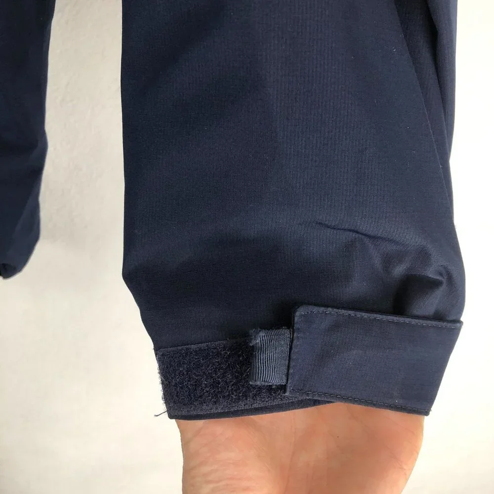 *SOLD* Eddie Bauer Men's Large Weather Edge Waterproof Blue Long Sleeve Jacket - Picture 3 of 13